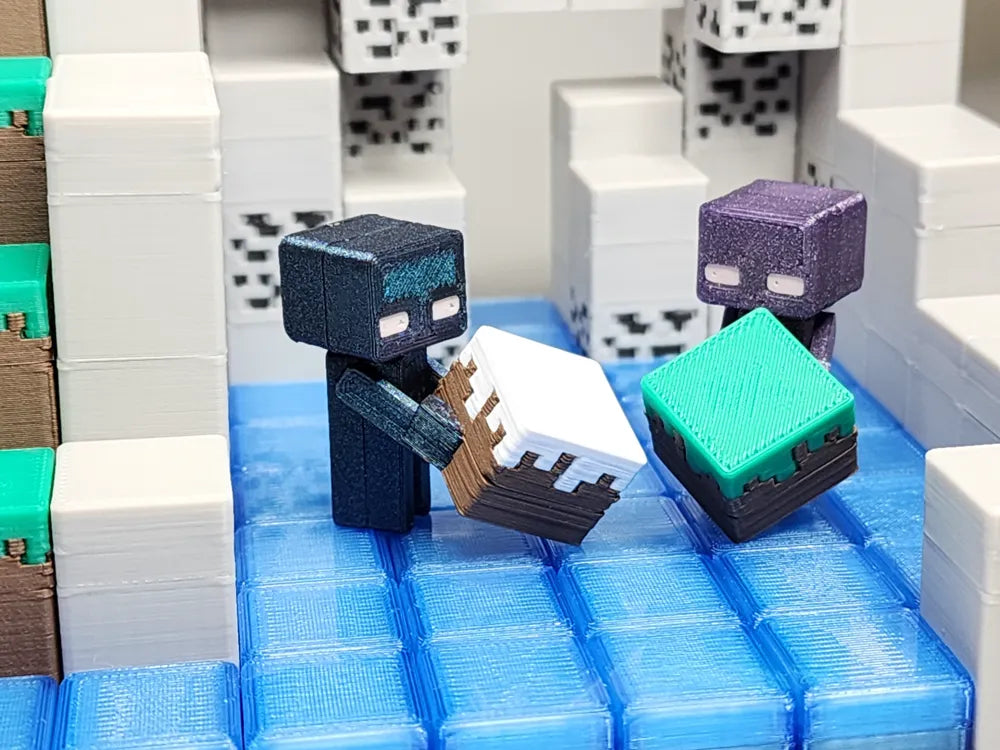 Minecraft Enderman Mini Şekil Seti/Anahtarlık