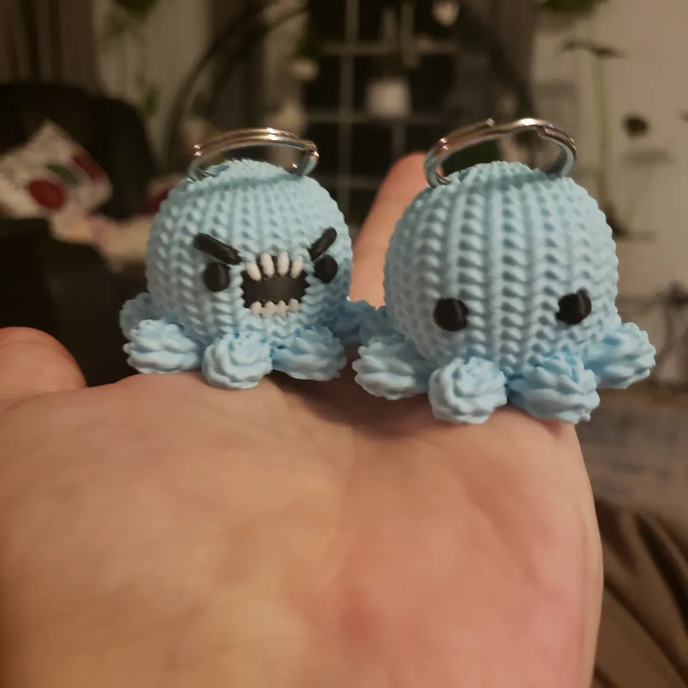 Ahtapot - Amigurumi Bebek Ahtapot Anahtarlık