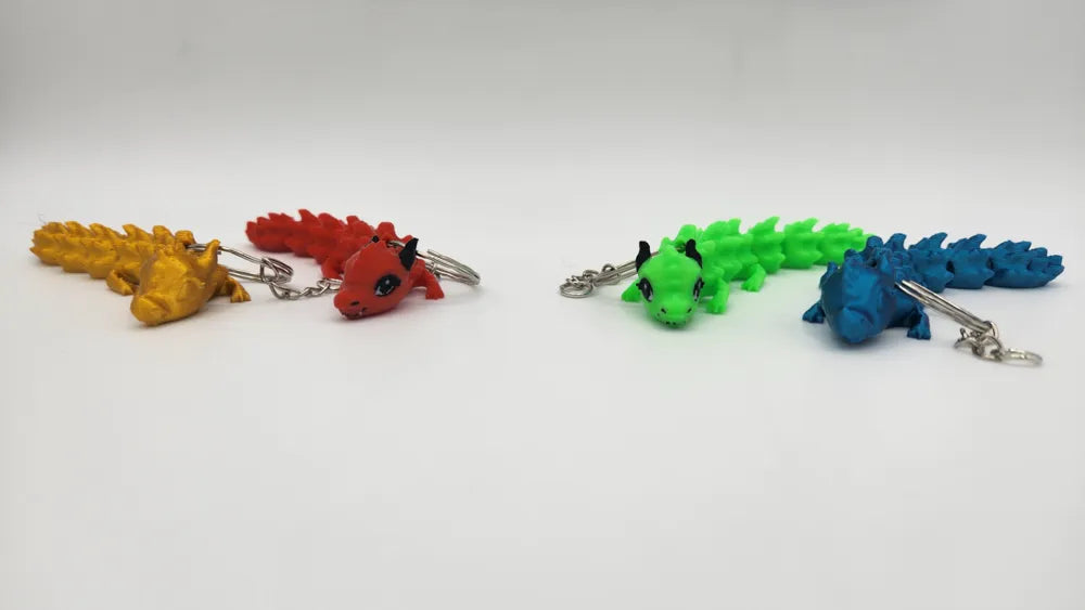 Flexi Sevimli Ejderha Anahtarlık