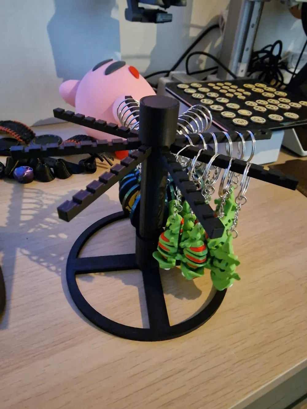 Dönebilen ve istiflenebilir anahtarlık ekranı