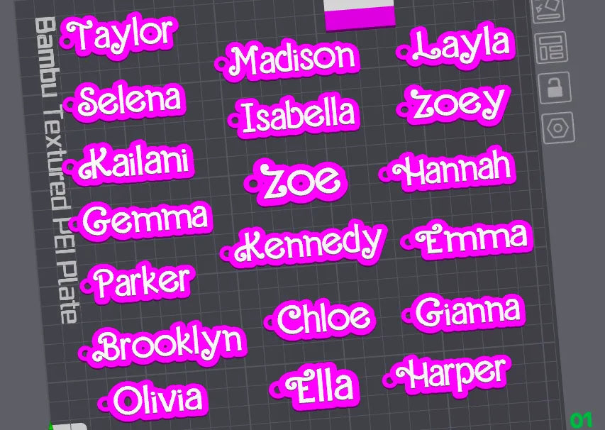 200+ Özel İsimli Barbie Anahtarlık