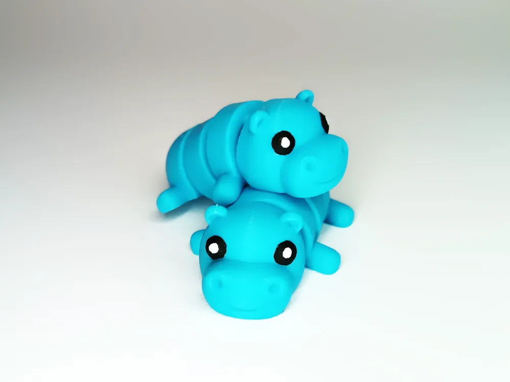 Sevimli Flexi Pets Su Aygırı (Anahtarlık ve Mıknatıs)