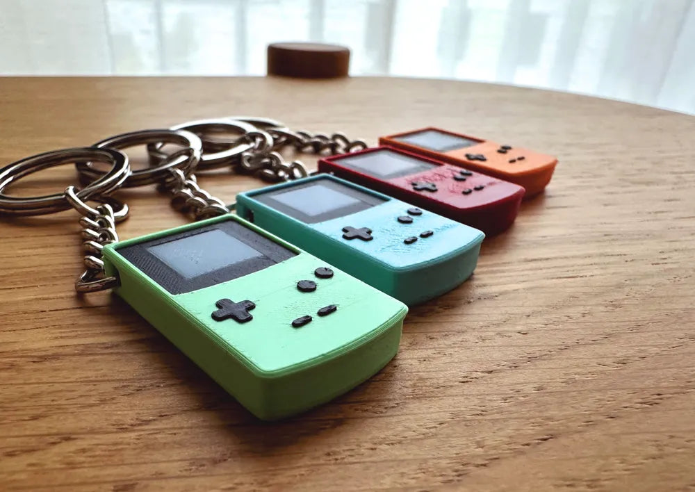 Retro El Konsolu Renkli Anahtarlık