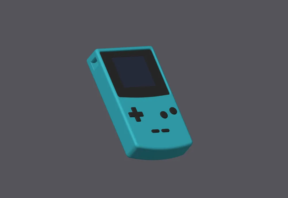 Retro El Konsolu Renkli Anahtarlık