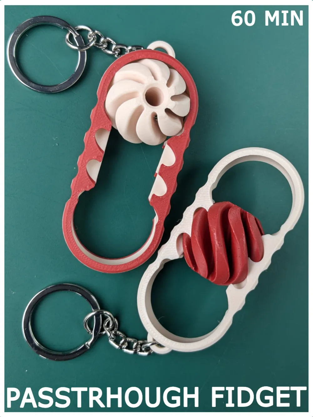 İmkansız Geçiş Anahtarlık Fidget'ı - 60 Dakika