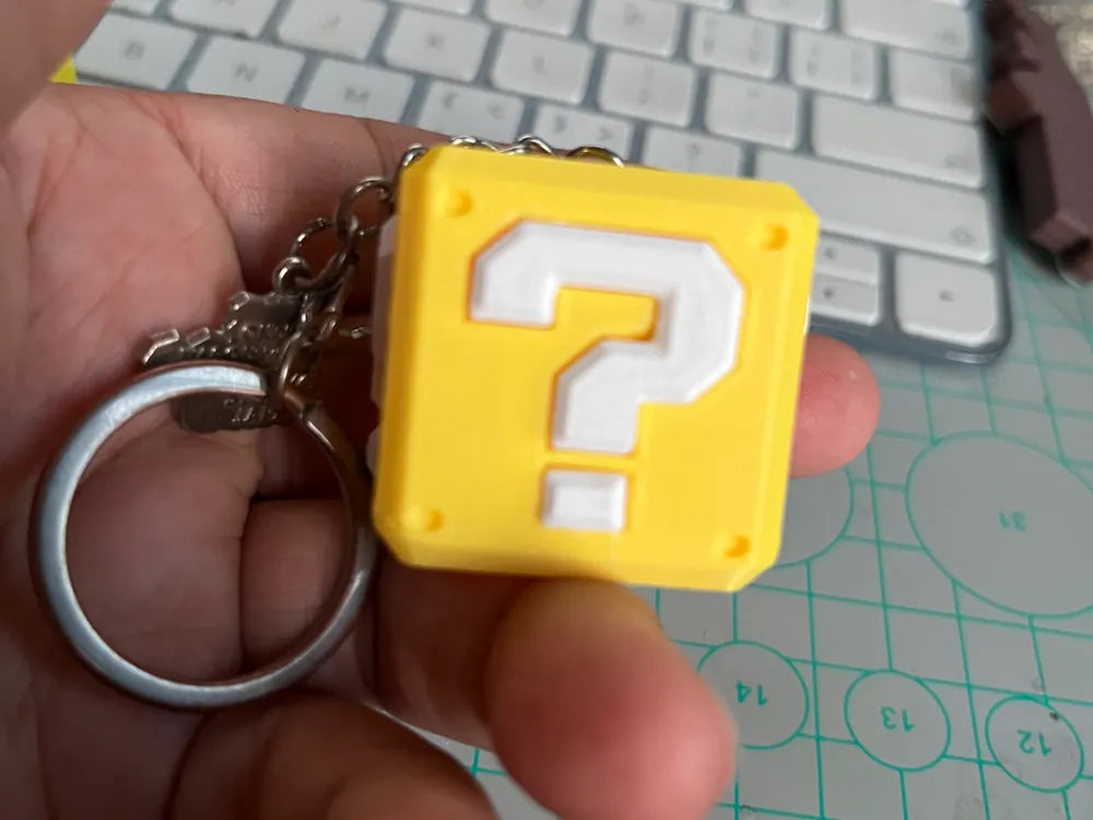 Süper Mario soru bloğu anahtarlık