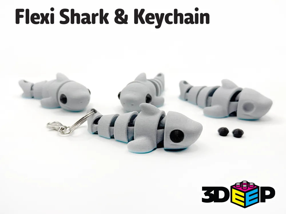 Flexi Shark ve Anahtarlık - Destek Yok