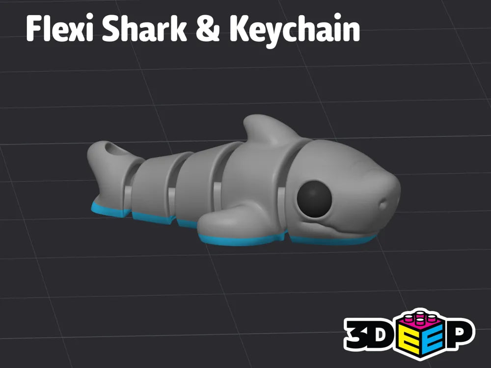 Flexi Shark ve Anahtarlık - Destek Yok