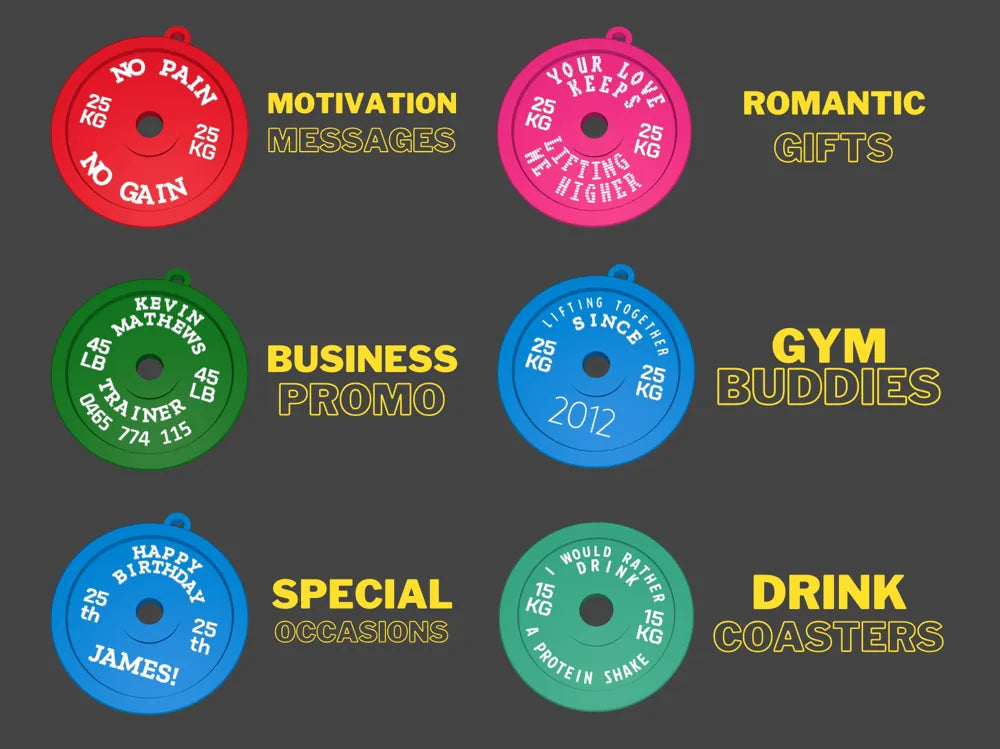 Parametrik Ağırlık Plakası Anahtarlık