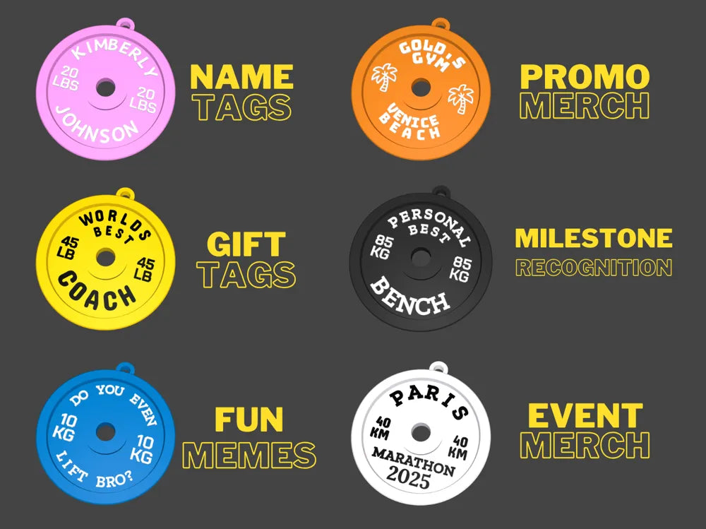 Parametrik Ağırlık Plakası Anahtarlık