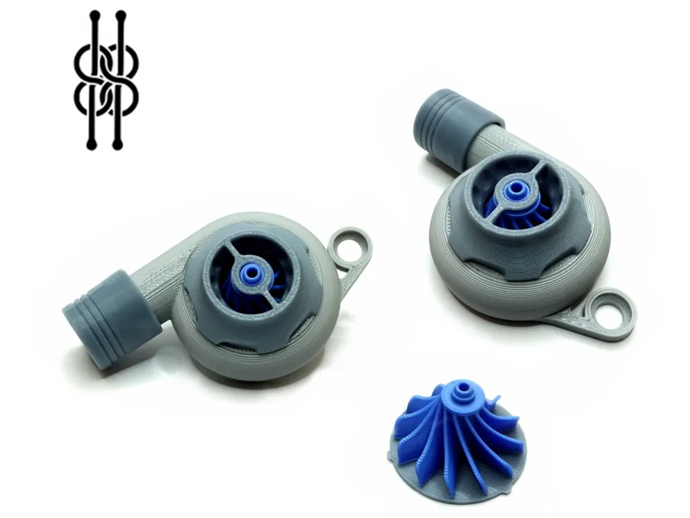 Türbin Anahtarlık v3 - tamamen 3 boyutlu yazdırılabilir, yapıştırıcı yok