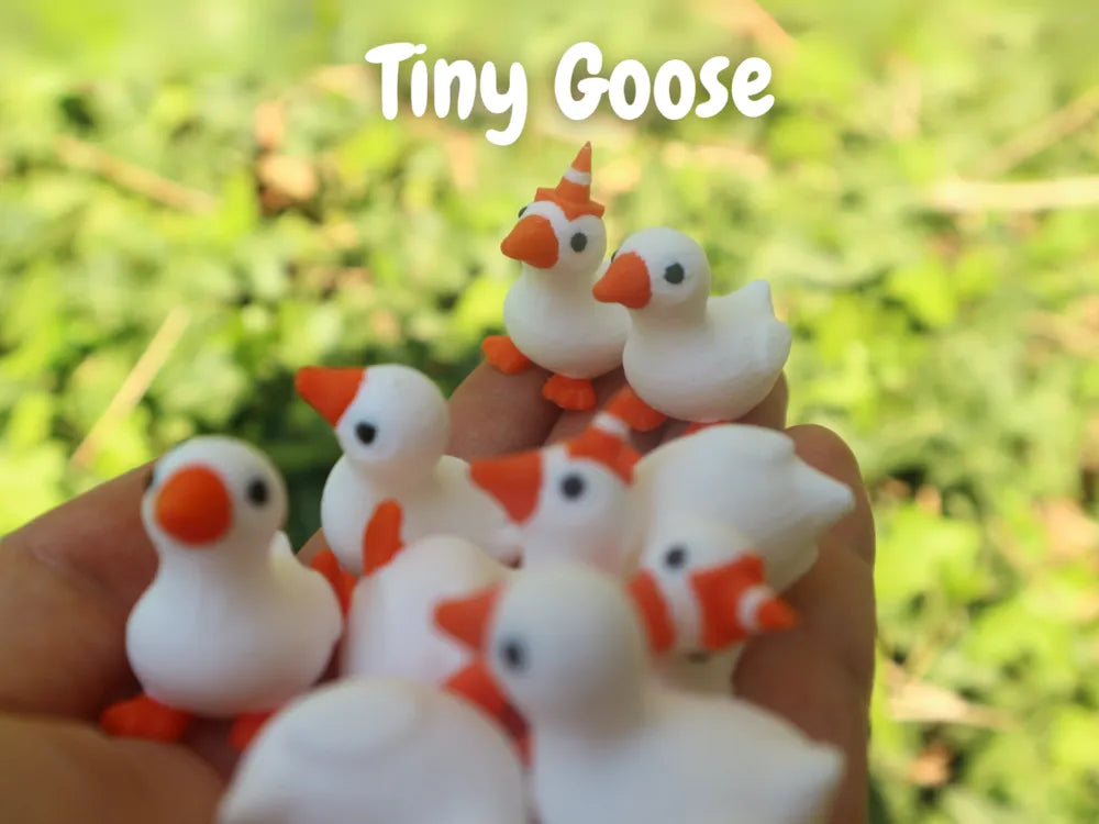 Sevimli Minik Kaz ve Anahtarlık Versiyonu