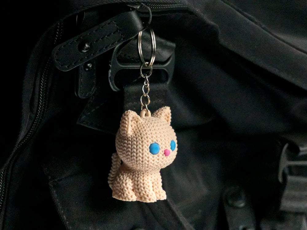 Örme Kitty Anahtarlık - AMS Yok