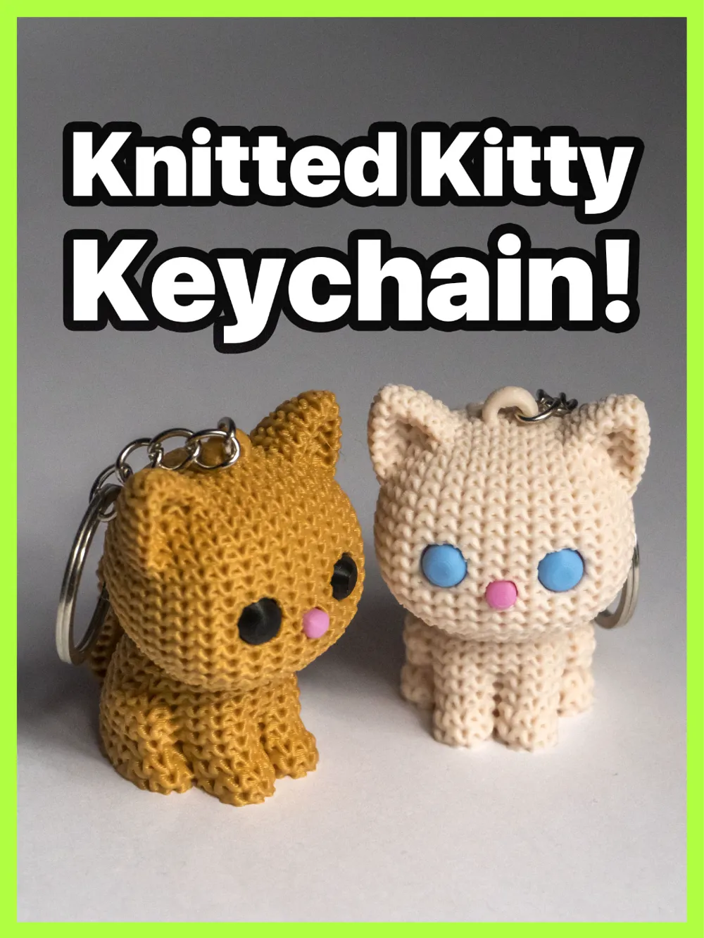 Örme Kitty Anahtarlık - AMS Yok