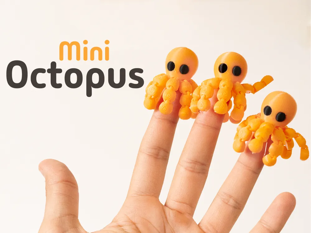 Mini Ahtapot – Mafsallı & Anahtarlık