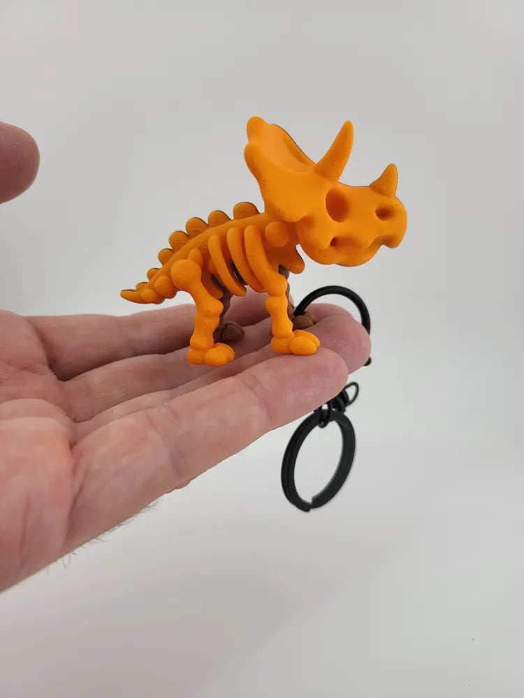 Kawaii Triceratops Anahtarlık Sevimli Dinozor anahtarı