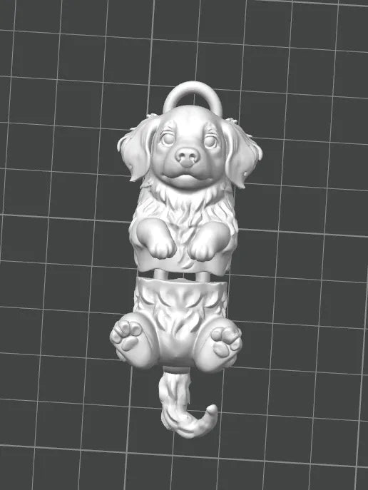 Golden Retriever Anahtarlık – Mafsallı evcil hayvan dostu